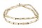 TheBeadChest Gold Bamboo-Shaped Beads 12x5mm Brass Tube Brass Large Hole 24 Inch Strand